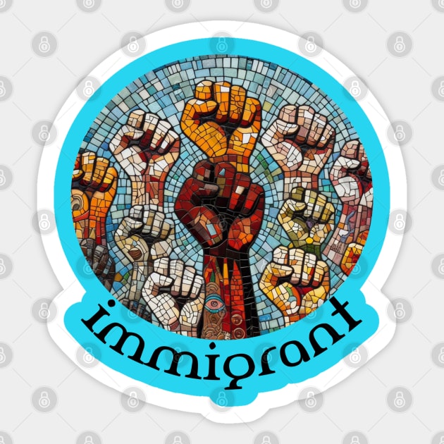 Immigrant Sticker by AlexMarialDraws